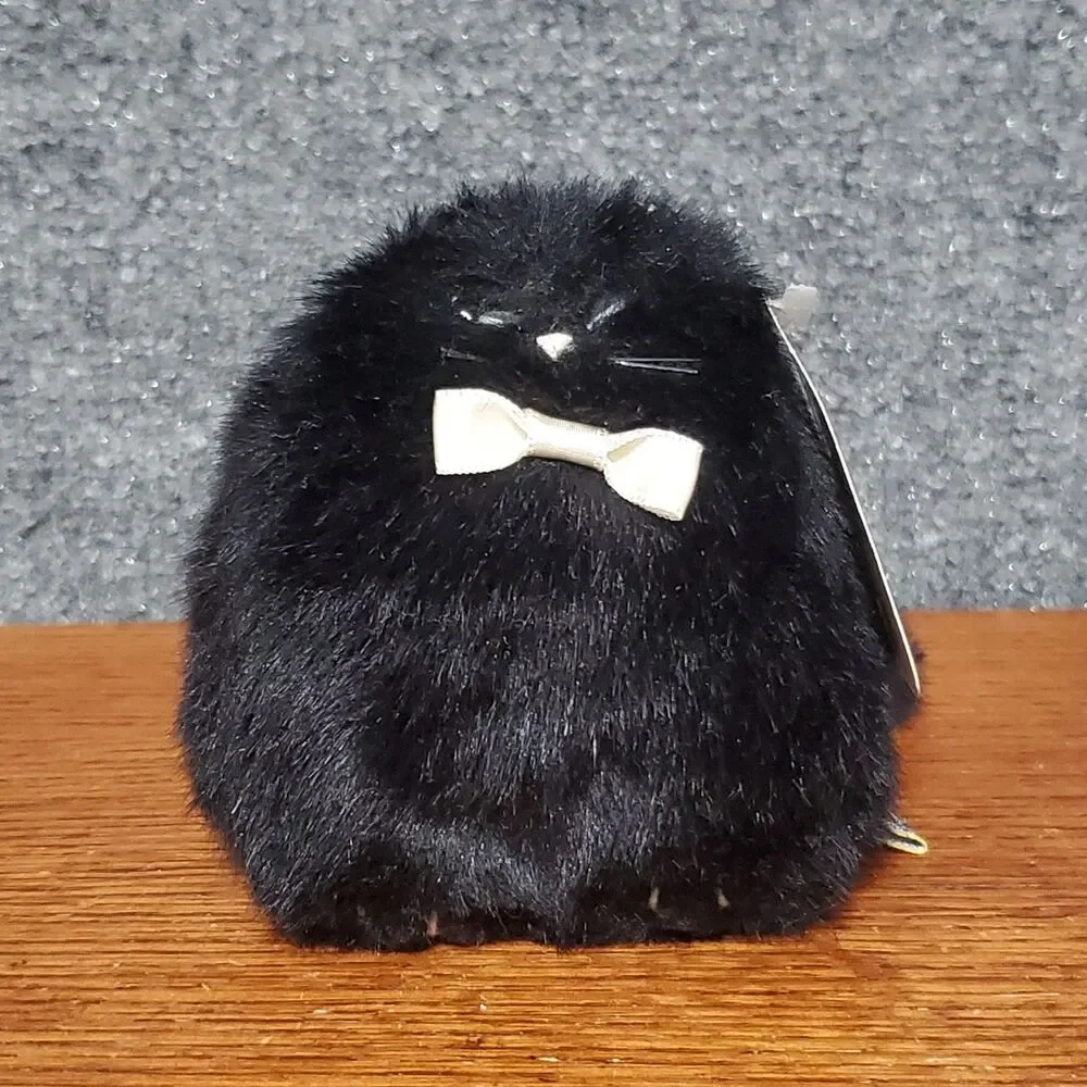 Dankin Black Kitten Silvan Stuffed Animal Plush Cat 80s Kitty Silvia And Silvan